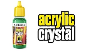 AMMO Crystal Colors transparentní akrylové barvy pro sklo a světelné efekty